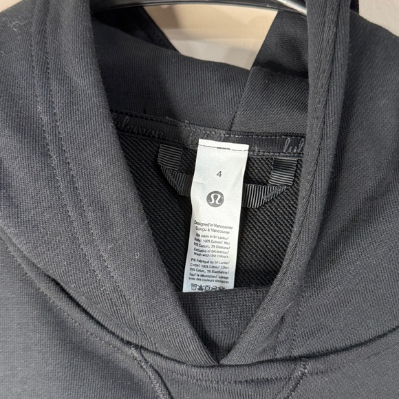 New lululemon athletica All Yours Hoodie Black Hoodie size 4 - Picture 4 of 5